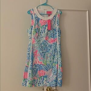 NWT Lilly Pulitzer Dress Size 12 Mila Stretch Shift — Sink or Swim